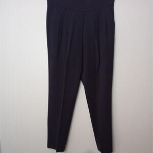 Babaton Cohen Tapered Elegant Plum High-Waisted Trouser Pants Pockets